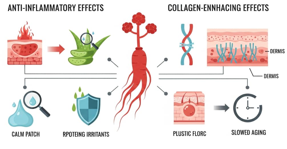 Korean red ginseng anti-aging skin benefits