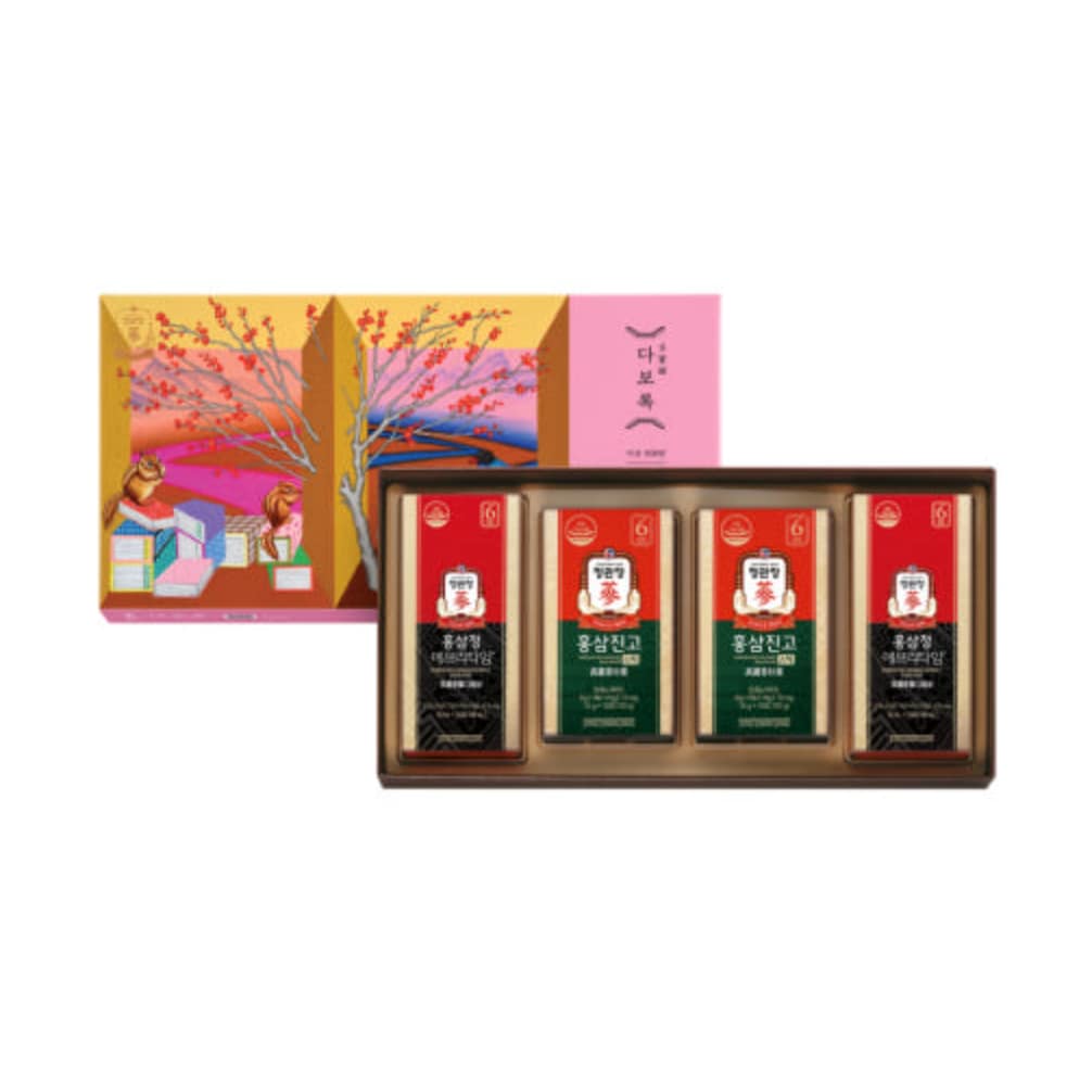 CheongKwanJang Everytime & Jin-Go Soft Set (200 mL + 200 g) gift box with sticks