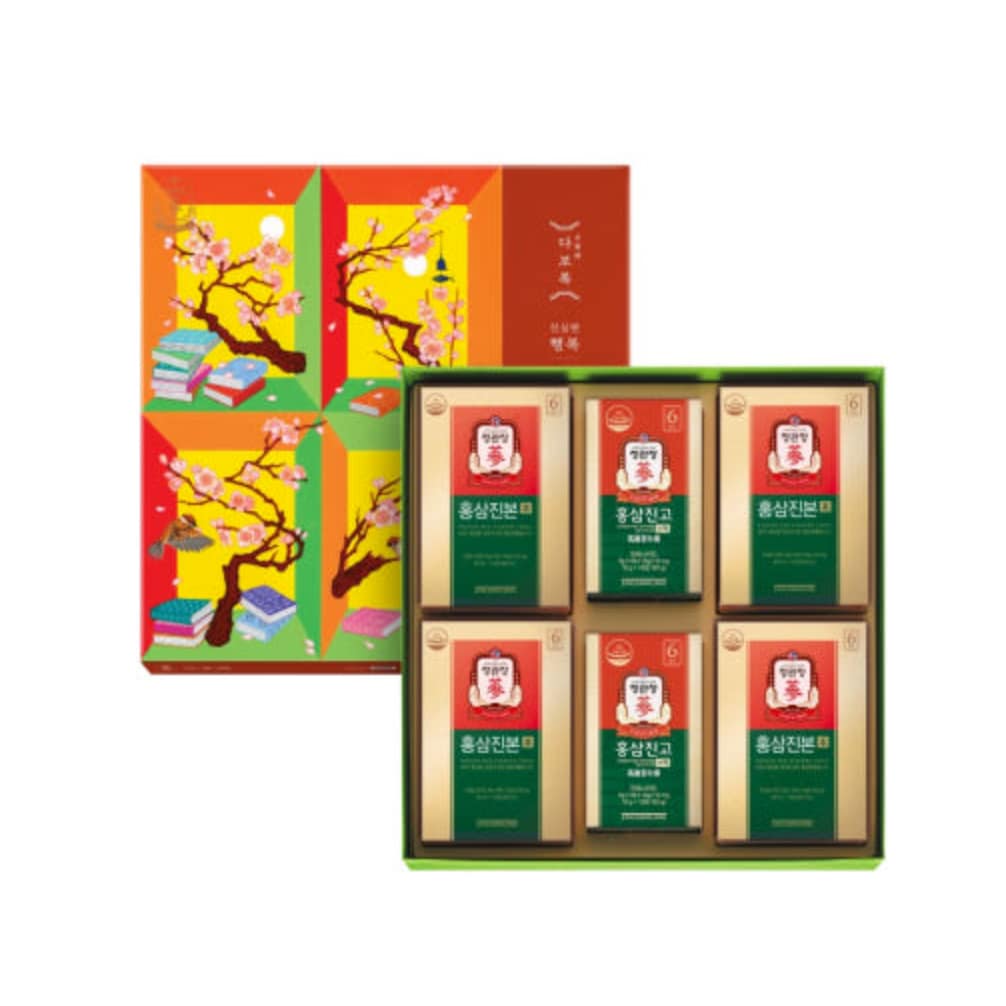 CheongKwanJang Jinbon Tonic and Jingo Mild Paste Gift Set with official shopping bag