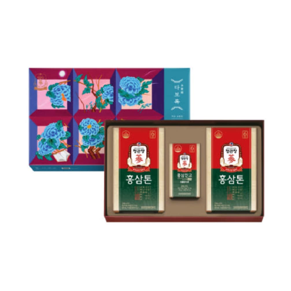 CheongKwanJang Daborok “Yeo-yu” Gift Set (HongSam Ton 50ml × 5 × 2 + HongSam Jingo 10g × 10)
