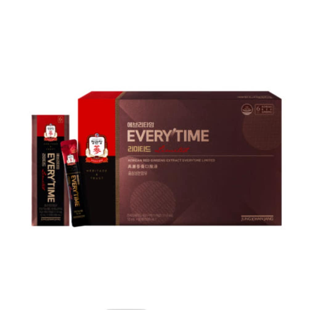 CheongKwanJang Korean Red Ginseng Extract Everytime Limited—10 mL sticks, 50 count (500 mL)