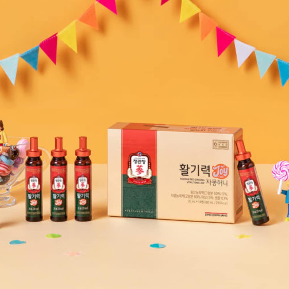 CheongKwanJang Vital JOY — Korean Red Ginseng Drink 20 mL × 14 Bottles (Grapefruit & Honey)