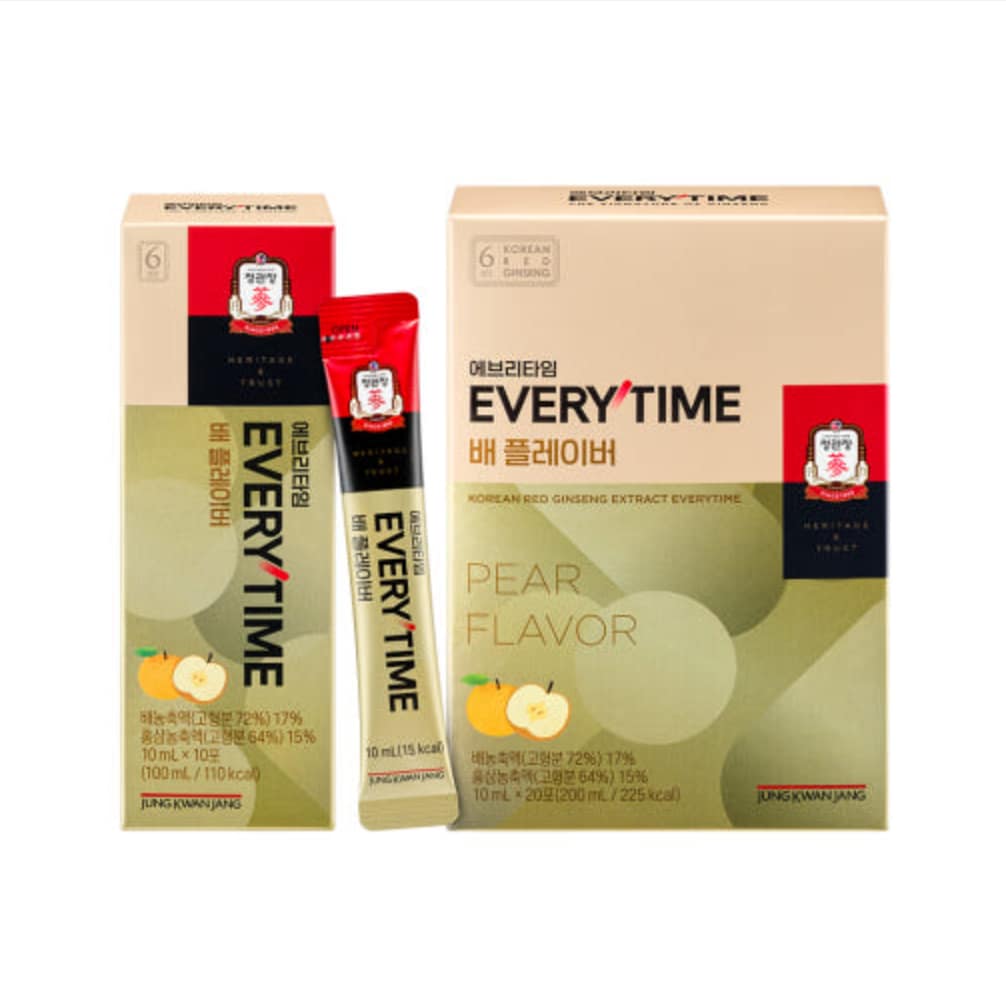 CheongKwanJang — Everytime Pear Flavor Red Ginseng Sticks (10ml × 20 sticks) - Image 6