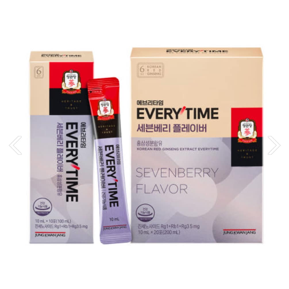 CheongKwanJang — Everytime Sevenberry Flavor Korean Red Ginseng Stick (10ml × 20 sticks) - Image 5