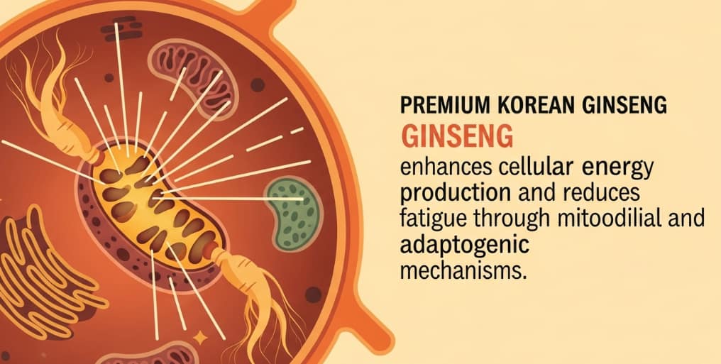 Korean red ginseng root and extract for energy and fatigue recovery