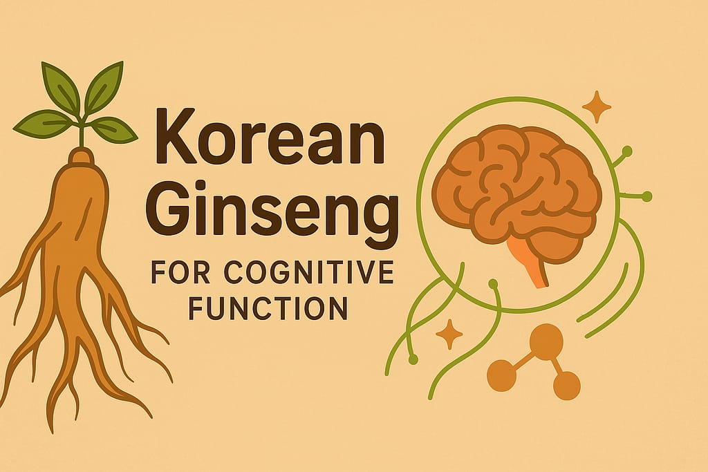 Korean Ginseng illustration symbolizing brain clarity and focus