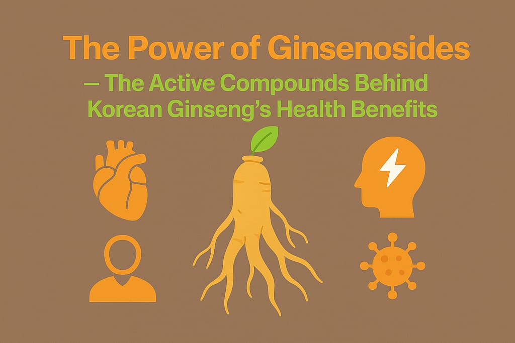 Ginsenosides in Korean Ginseng for energy, immunity, and brain health