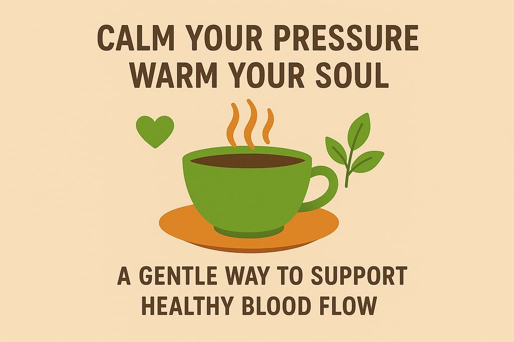 A cup of Korean Ginseng Tea promoting healthy blood pressure