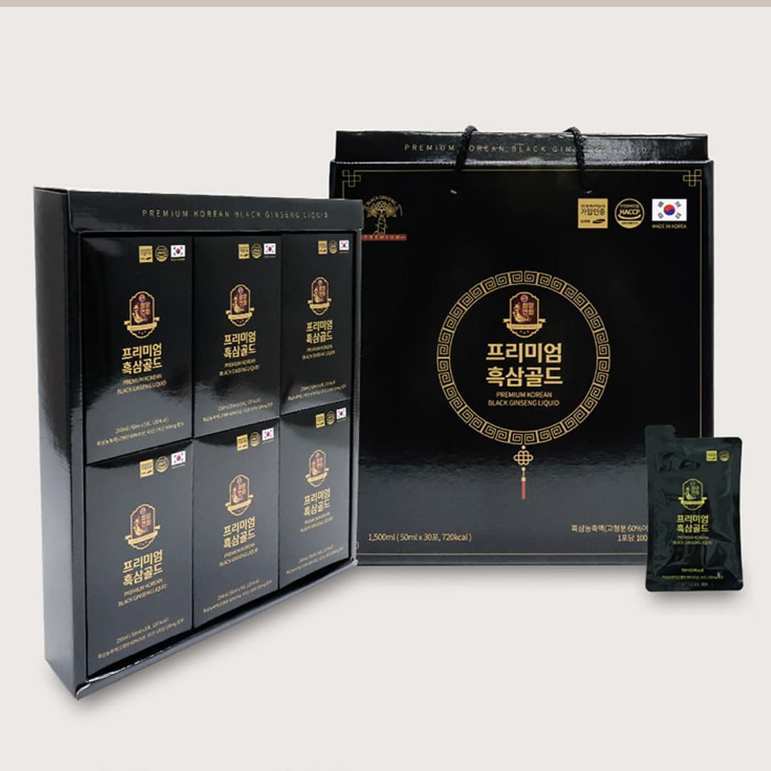 GeumHeuk Premium Black Ginseng Gold extract 50 mL × 30 pouches (1,500 mL)