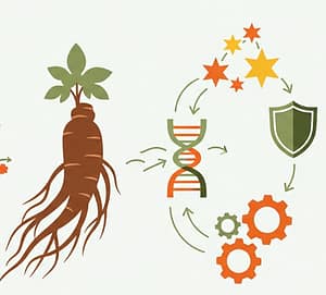 Korean red ginseng root and capsules supporting immune system health