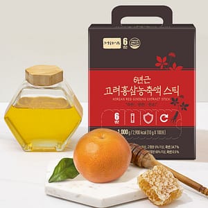 Nature Garden — 6-Year Korean Red Ginseng Concentrate Sticks (10 g × 100 sticks)