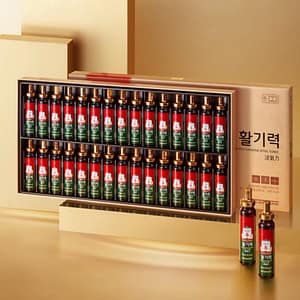 CheongKwanJang HwalgiRyeok Korean Red Ginseng Vital Tonic 20 mL × 30 (600 mL)
