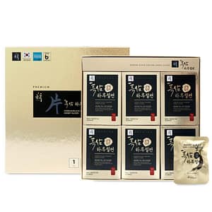 GeumHeuk Black Ginseng Daily Slices, 20 g × 6 packs (120 g)