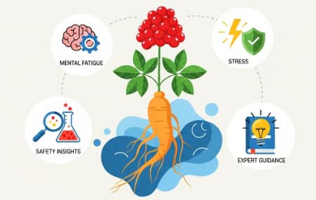 Ginseng root supporting stress balance and mental clarity