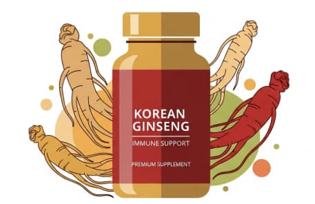 premium Korean ginseng supplement for immune health