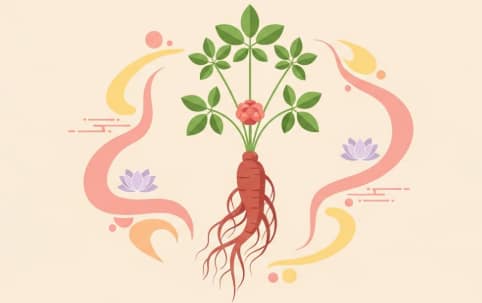 Korean ginseng root supporting women’s daily energy and vitality