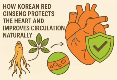 Korean Red Ginseng supporting heart function and healthy blood circulation