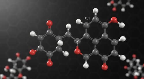 Molecular structure diagram of ginsenosides