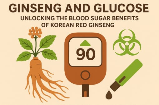 Korean Red Ginseng root supporting natural glucose regulation and insulin sensitivity