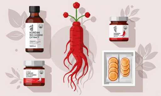 Korean red ginseng for natural energy and fatigue relief