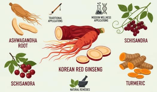 Korean Red Ginseng combined with other herbal ingredients for wellness benefits