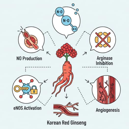 “Korean Red Ginseng vascular support: endothelial nitric oxide and angiogenesis”