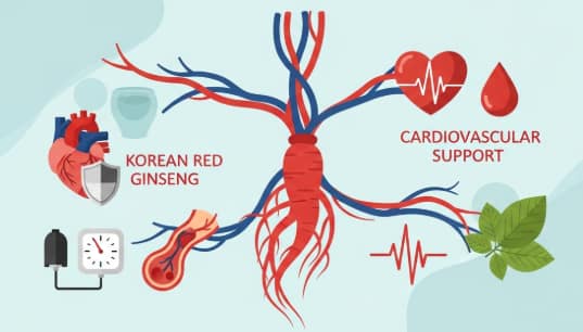Korean red ginseng benefits for cardiovascular health