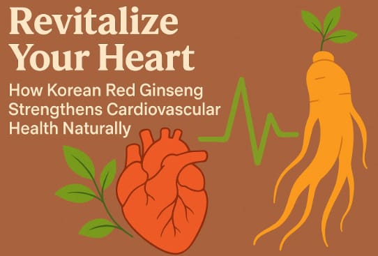 Korean red ginseng supporting heart and cardiovascular wellness
