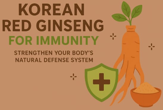 Korean Red Ginseng roots and tea promoting immune system health