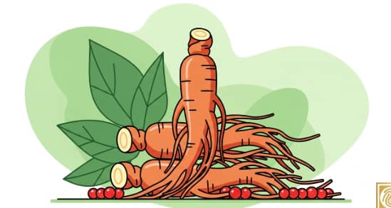 Korean ginseng root supporting natural wellness and vitality