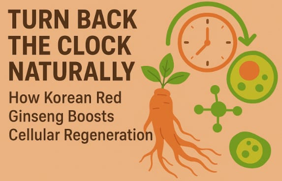 Korean Red Ginseng supporting skin regeneration and anti-aging