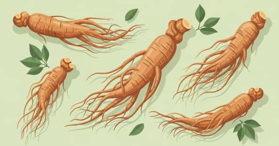 Korean ginseng root supporting natural stress balance