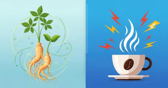 comparison of korean ginseng vs caffeine for natural energy