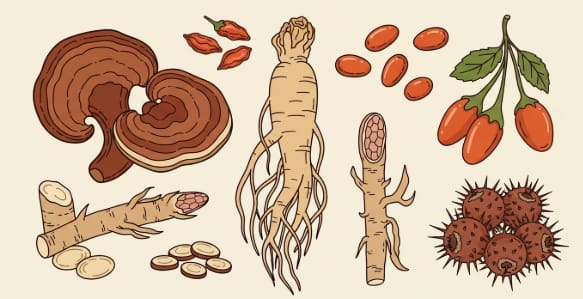 herbal supplements for stamina featuring Korean ginseng