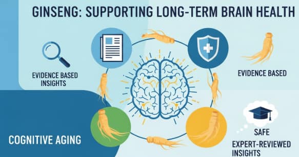 Ginseng supporting healthy brain function over time