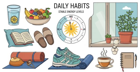 healthy lifestyle habits that support natural energy throughout the day