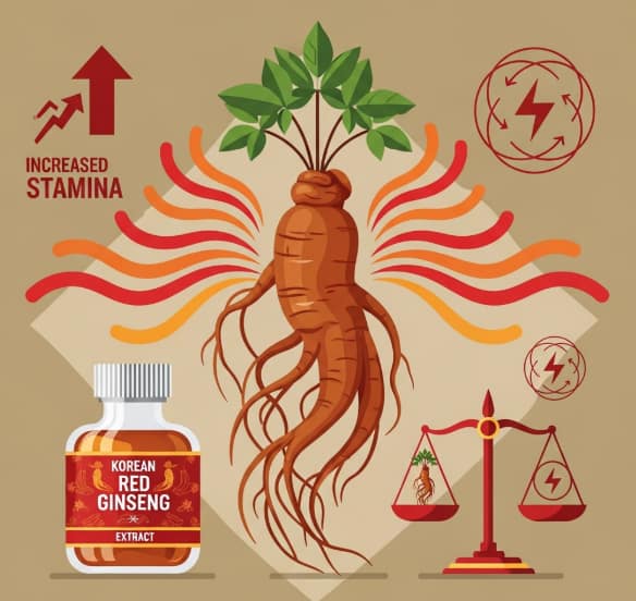 Korean Red Ginseng benefits for vitality, stamina, and energy support