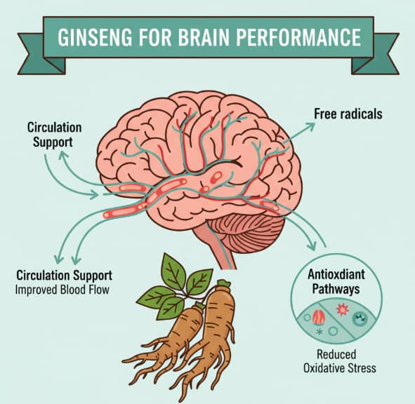 Korean ginseng to support healthy brain performance