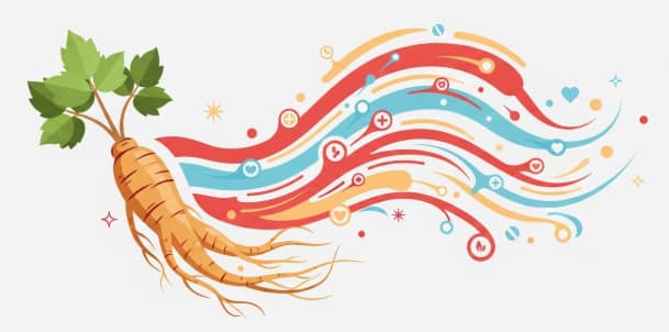 ginseng supporting natural blood flow and circulation health