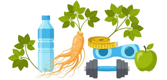 Korean ginseng root supporting healthy blood sugar balance