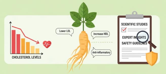 ginseng supports healthy cholesterol levels naturally