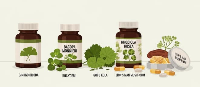 natural herbal ingredients supporting mental focus and clarity