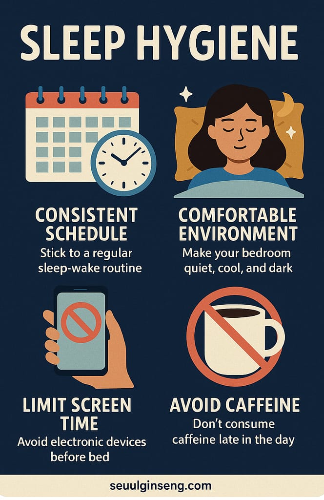 Sleep hygiene practices improve overall health and daily energy