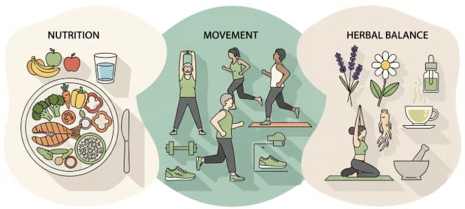 healthy lifestyle habits for adults over 30 with balanced nutrition and Korean ginseng support