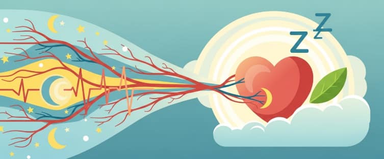 peaceful person sleeping in dim light supporting healthy blood pressure
