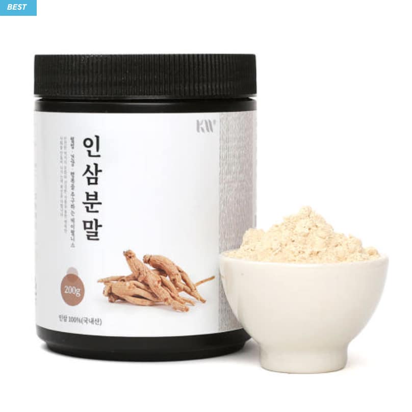 K-Wellness 100% Korean Ginseng Powder, 200 g, ultra-fine additive-free Panax ginseng