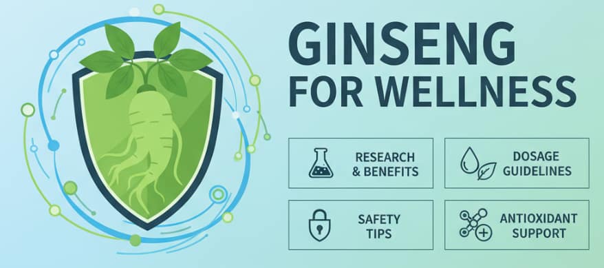 Ginseng for reducing oxidative stress