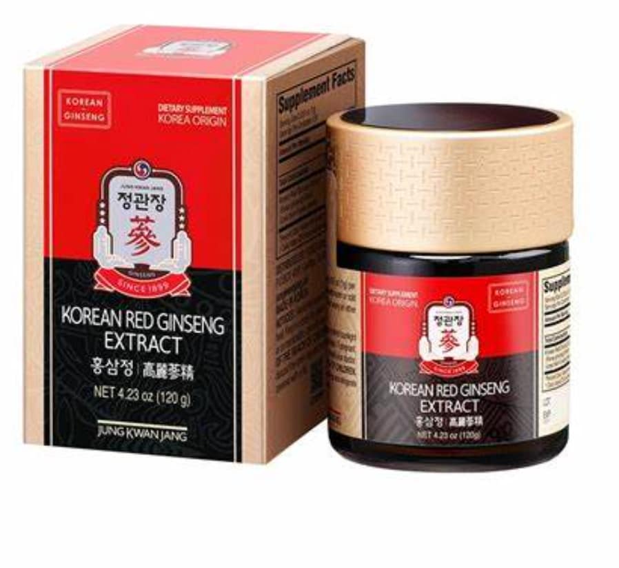 Jar of Korean Red Ginseng extract with GLPro products showing packaging for blood sugar support