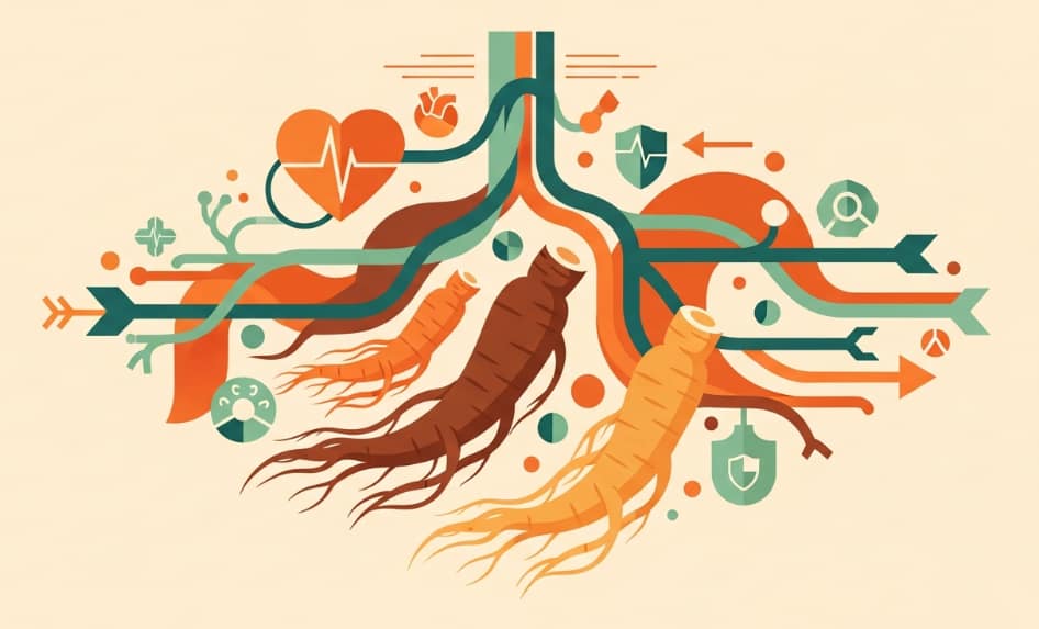 Korean Red Ginseng supporting cardiovascular health and heart wellness